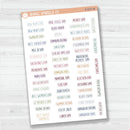 US Holiday Script Planner Stickers | F13 | S-027