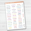 US Holiday Script Planner Stickers | F14 | S-031