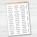 US Holiday Script Planner Stickers | F14 | S-031
