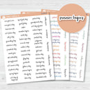 US Holiday - Mini Script Planner Stickers | F14 | S-034
