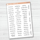 US Holiday Script Planner Stickers | F15 | S-035