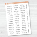 US Holiday - Mini Script Planner Stickers | F15 | S-037