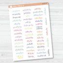 US Holiday - Mini Script Planner Stickers | F15 | S-037