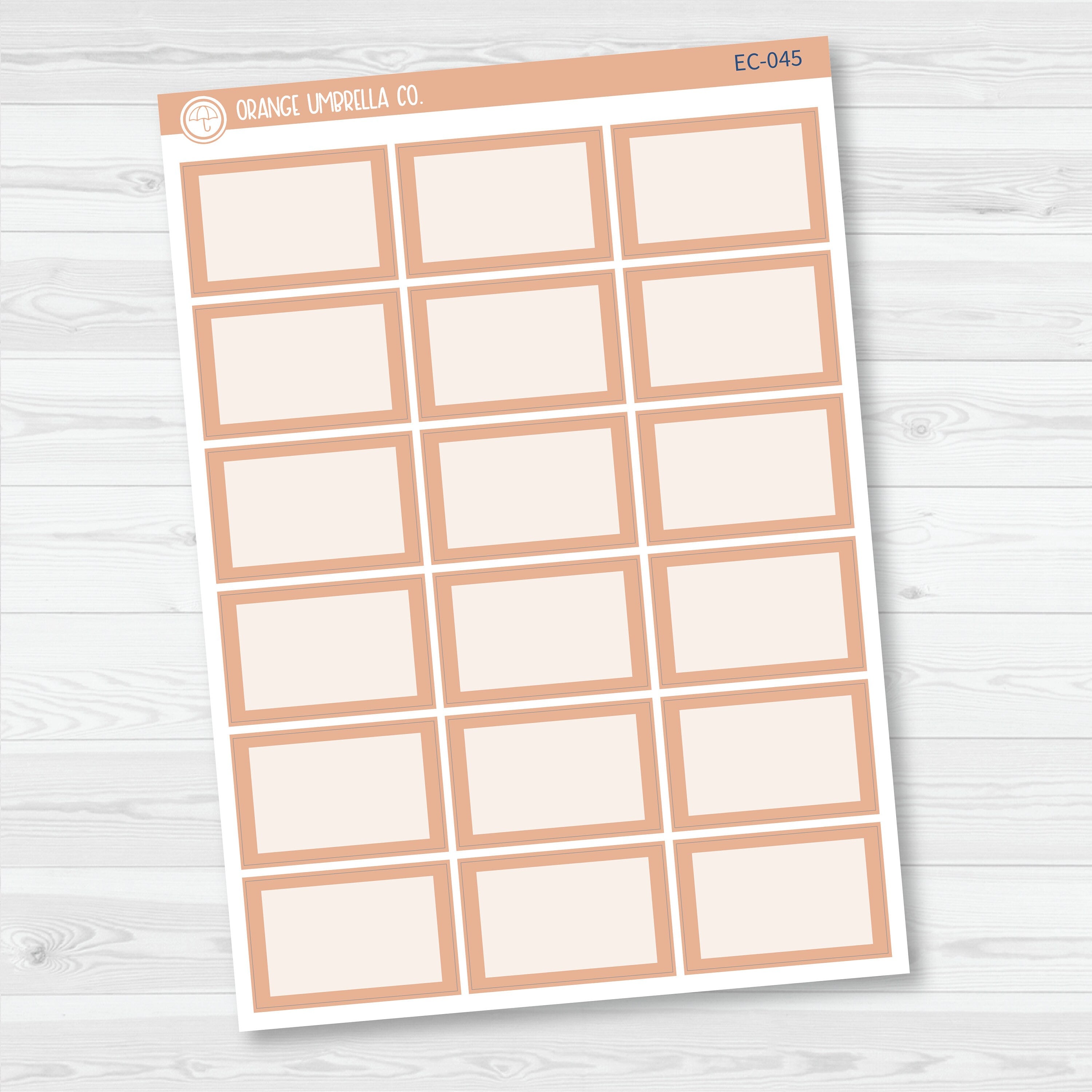 NP-Half Box Label Planner Stickers | Erin Condren Evolve Palette | EC-041-046