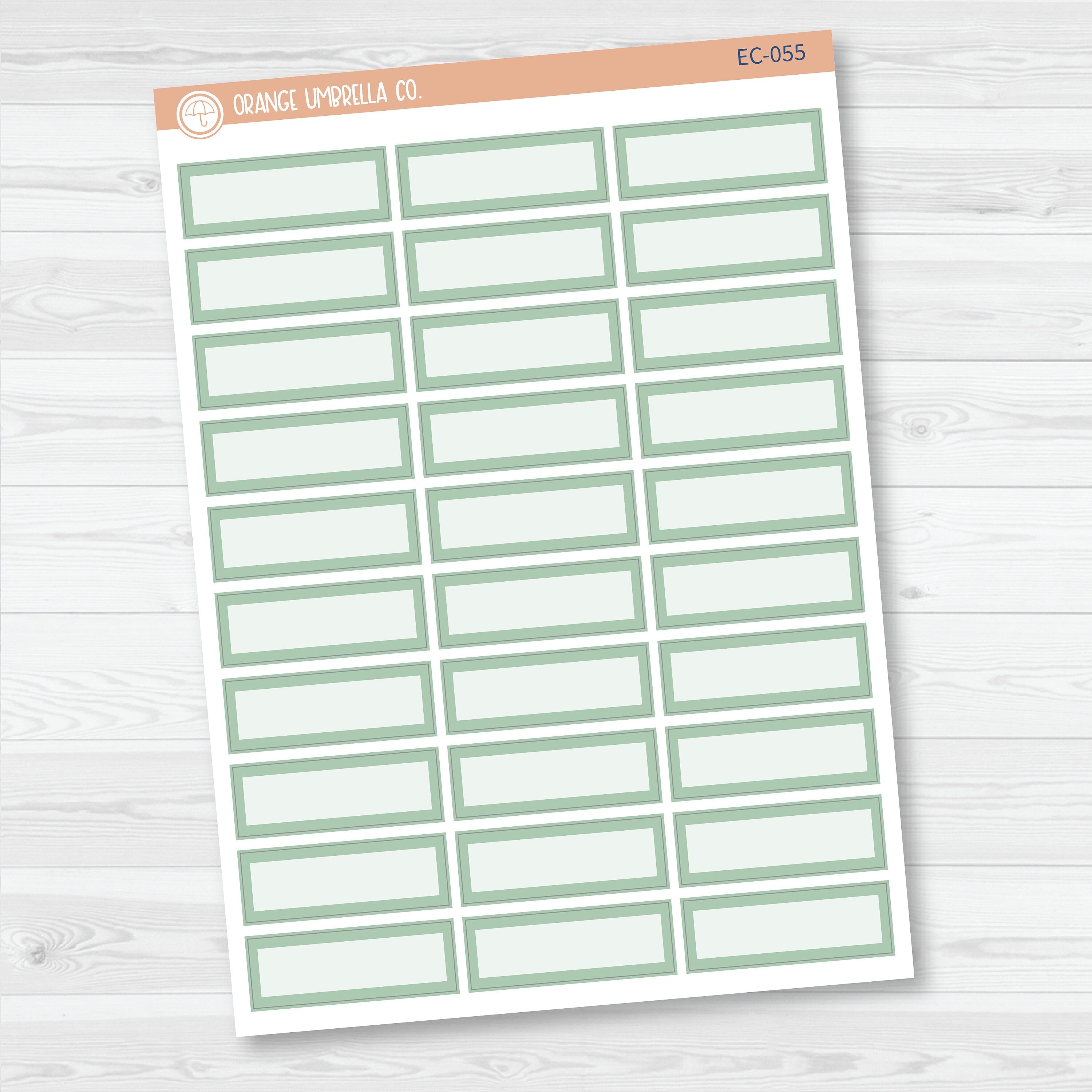 NP-Basic Third Box Label Planner Stickers | Erin Condren Evolve Palette | EC-053-058