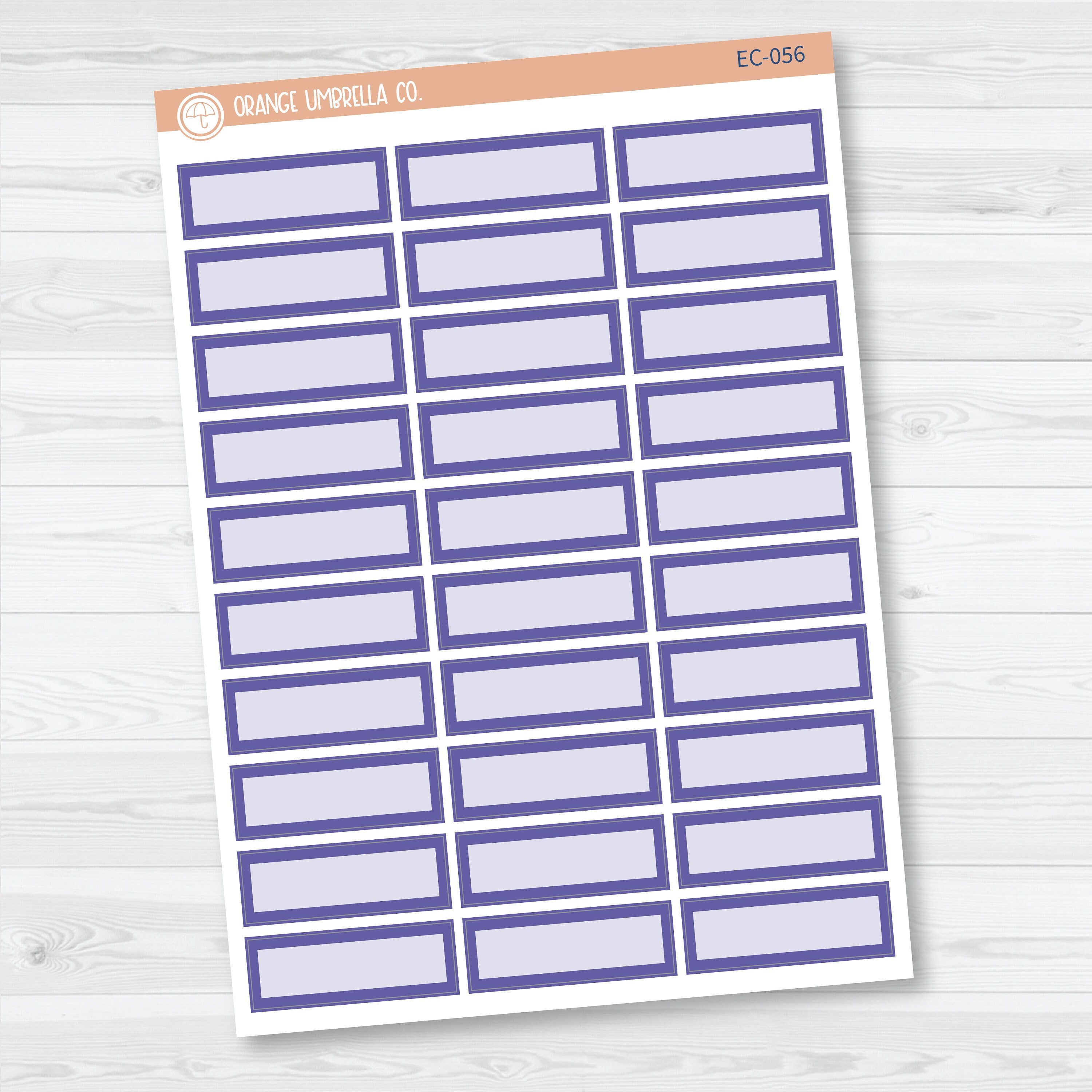 NP-Basic Third Box Label Planner Stickers | Erin Condren Evolve Palette | EC-053-058