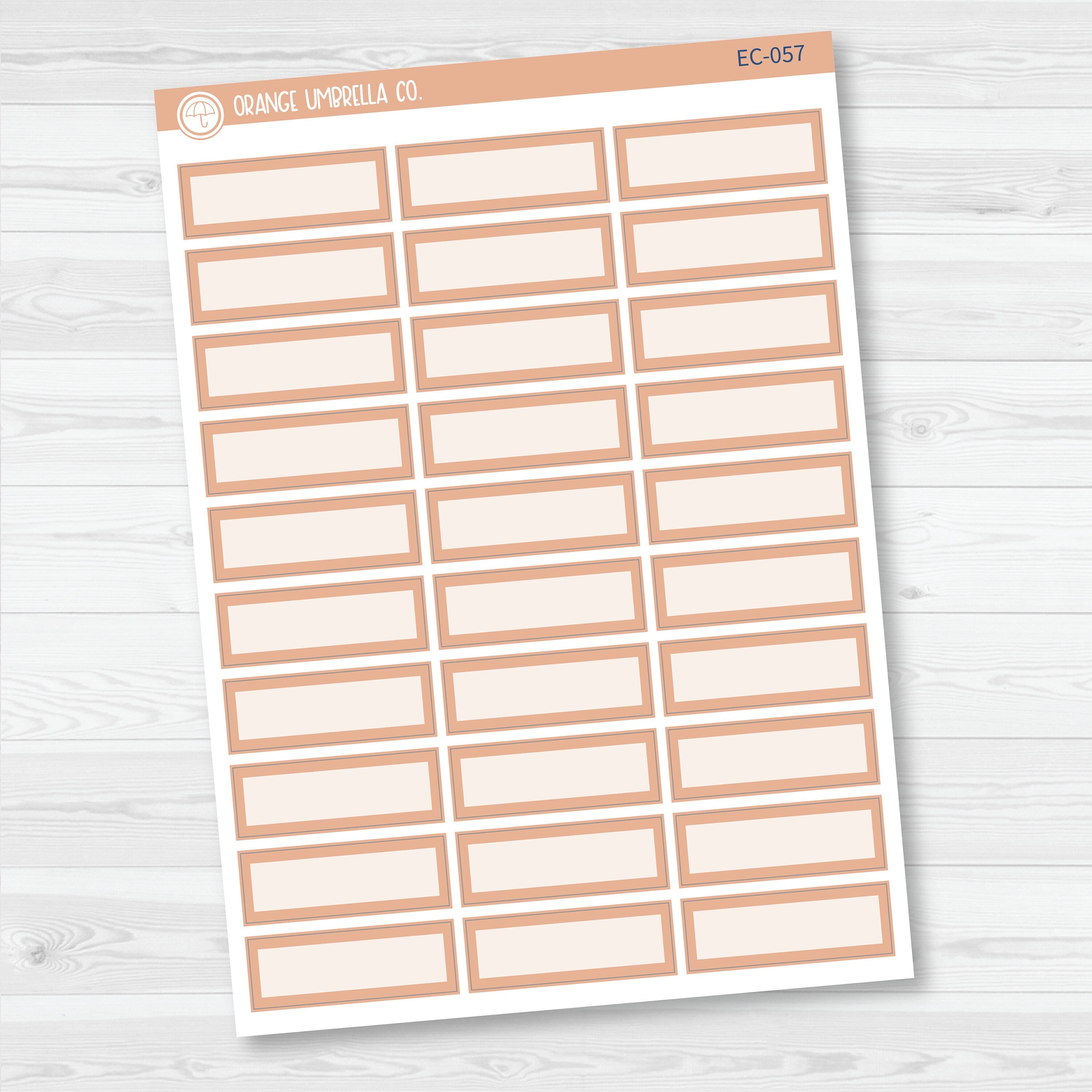 NP-Basic Third Box Label Planner Stickers | Erin Condren Evolve Palette | EC-053-058
