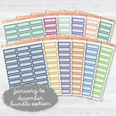 NP-Basic Third Box Label Planner Stickers | Erin Condren Evolve Palette | EC-053-058