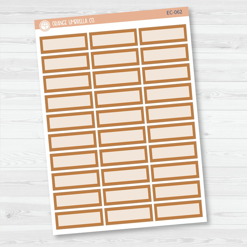 NP-Basic Third Box Label Planner Stickers | for Erin Condren Evolve Palette | EC-059-064