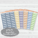 NP-Basic Third Box Label Planner Stickers | for Erin Condren Evolve Palette | EC-059-064