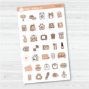 NP-Doodle Icon Planner Stickers | For Erin Condren Evolve Planners | EC-093-098
