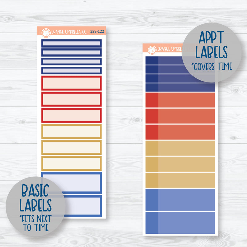 4th of July Planner Kit | A5 Daily Duo Planner Kit Stickers | Liberty | 329-121