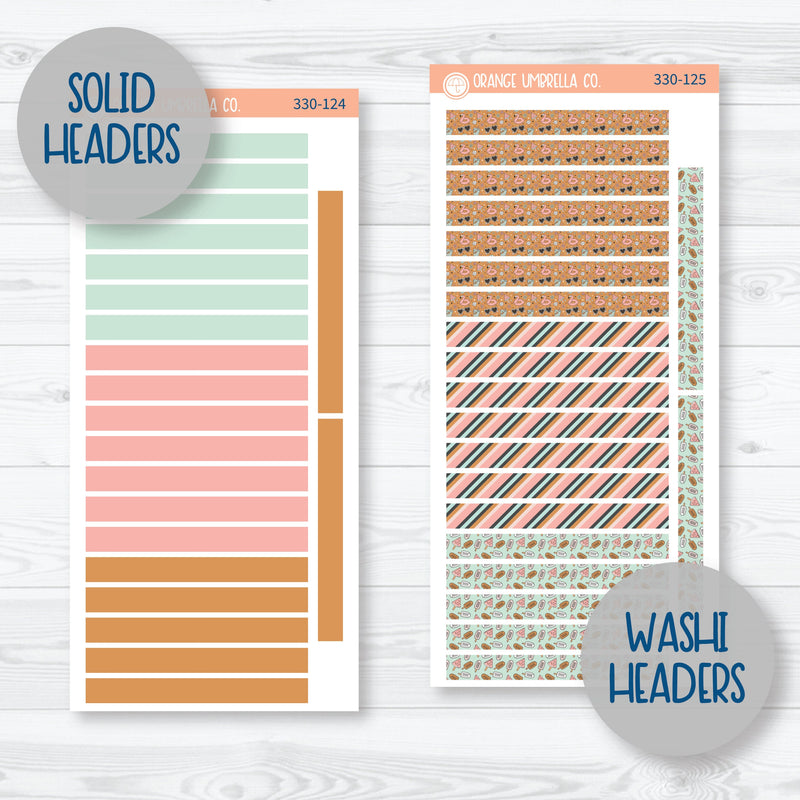 Flamingo Summer Kit | A5 Daily Duo Planner Kit Stickers | Flamingo Floaties | 330-121