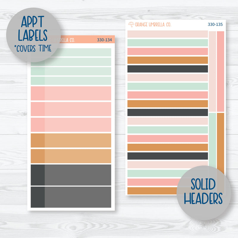 Flamingo Summer Kit | 7x9 Daily Duo Planner Kit Stickers | Flamingo Floaties | 330-131