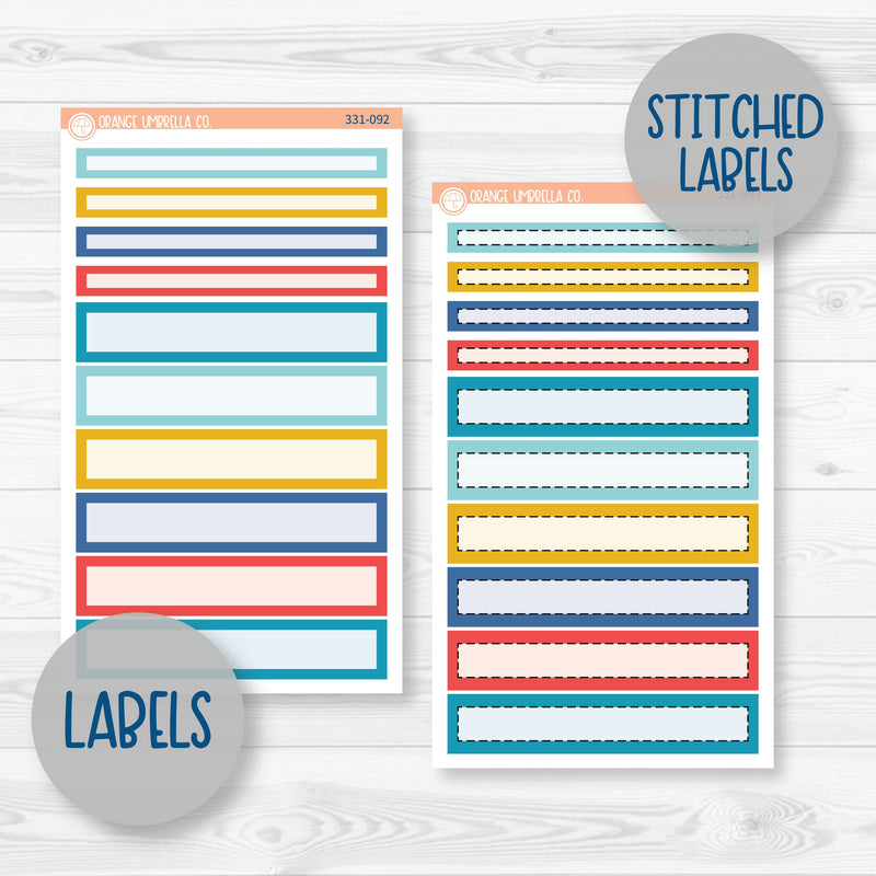 Summer Beachside Party Stickers | 7x9 Compact Vertical Planner Kit Stickers | Out of Office | 331-091