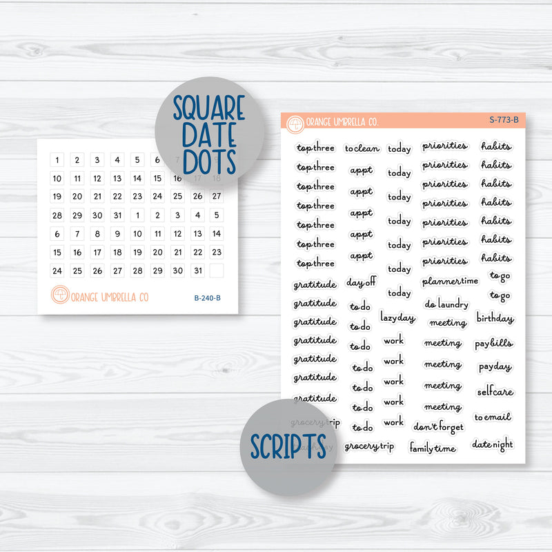 Summer Beachside Party Stickers | A5 Plum Daily Planner Kit Stickers | Out of Office | 331-141