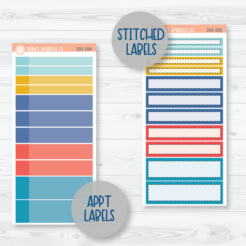 Summer Beachside Party Stickers | 7x9 Plum Daily Planner Kit Stickers | Out of Office | 331-151