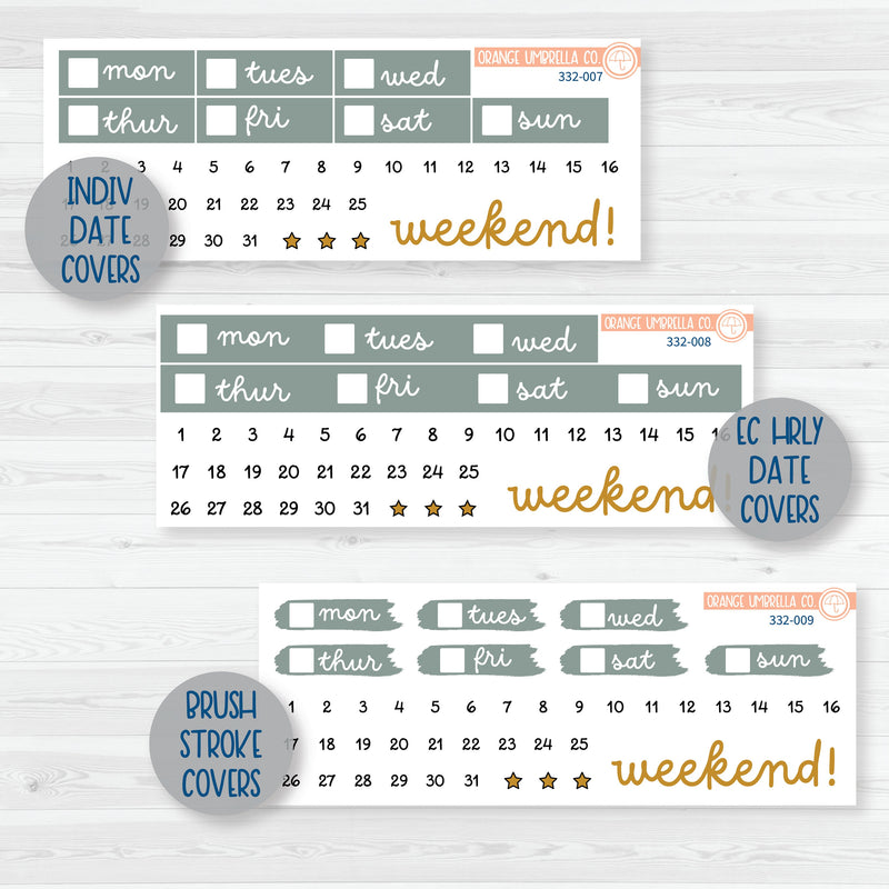 Late Summer Floral Stickers | Weekly Planner Kit Stickers | Living Is Easy | 332-001