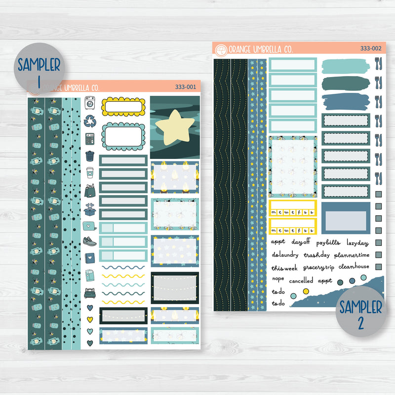 Firefly Summer Night Kit | Weekly Planner Kit Stickers | Light Up | 333-001