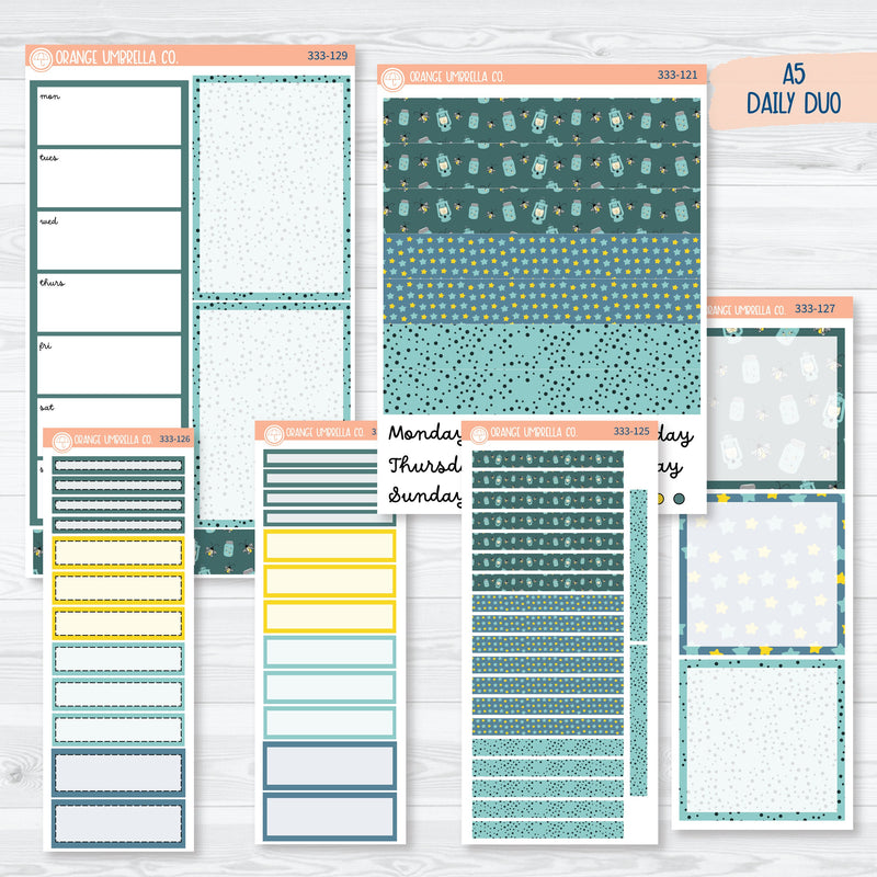 Firefly Summer Night Kit | A5 Daily Duo Planner Kit Stickers | Light Up | 333-121