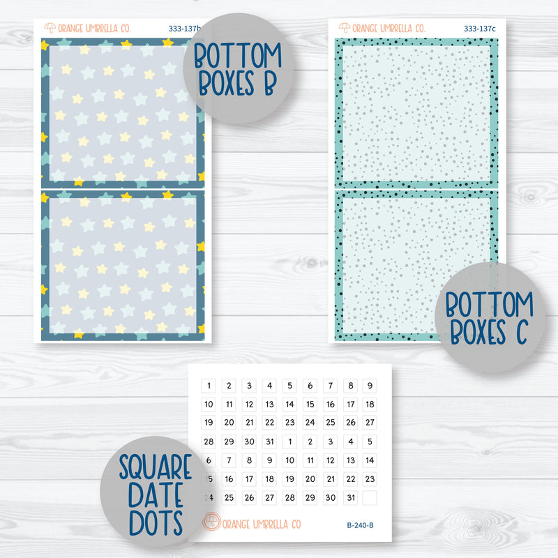 Firefly Summer Night Kit | 7x9 Daily Duo Planner Kit Stickers | Light Up | 333-131