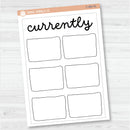 NP-Currently Full Page A5 & 7x9 Deco Planner Stickers Planner Stickers | C-381