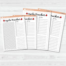 NP-Cycle Tracker In Pixels; January start or July Start Full Page A5 & 7x9 Size Deco Planner Stickers | C-388-389