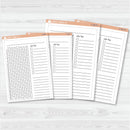 NP-Blank Tracker; January start or July Start Full Page A5 & 7x9 Size Deco Planner Stickers | C-390-391