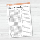 NP-Pages Read Tracker In Pixels; January start or July Start Full Page A5 & 7x9 Size Deco Planner Stickers | C-392-393
