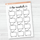 NP-Watching\To WatchTracker Full Page A5 & 7x9 Size Deco Planner Stickers | C-398-399