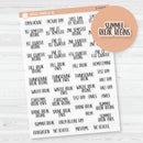 NP-School Related Holiday Script Planner Stickers | F13 | S-049-BCM