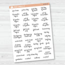 NP-School Related Holiday Script Planner Stickers | F14 | S-051