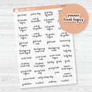 NP-School Related Holiday Script Planner Stickers | F14 | Clear Matte | S-051-BCM