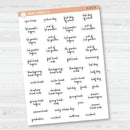 NP-School Related Holiday Mini Script Planner Stickers | F14 | S-052
