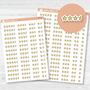 Star\Half Star Rating - Movie and Book Icon Tracker Planner Stickers | B-722 & B-723