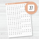 6 Months of Mini Date Dot Covers Planner Stickers | F13 | B-727-B