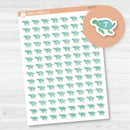Sea Turtle Date Dots - 3 Months Planner Stickers | B-728