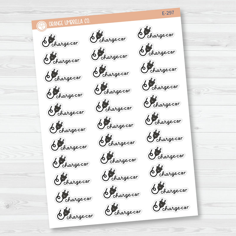 Charge Car Icon Script Planner Stickers and Labels | FC16 | E-297