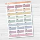Steps Color Stitched Quarter Box Planner Stickers | L-498