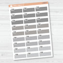 Steps Color Stitched Quarter Box Planner Stickers | L-498