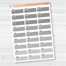 Call Color Stitched Quarter Box Planner Stickers | L-500