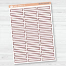 Skinny Label Planner Stickers | Bold Blooms Palette | BB-014-019