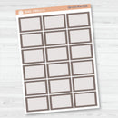 Half Box Label Planner Stickers | Bold Blooms Palette | BB-026-031