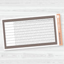 A5 Habit Tracker Dashboard Planner Stickers | Bold Blooms Palette | BB-042-047