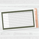 A5 Habit Tracker Dashboard Planner Stickers | Bold Blooms Palette | BB-042-047