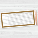 7x9 Habit Tracker Dashboard Planner Stickers | Bold Blooms Palette | BB-054-059