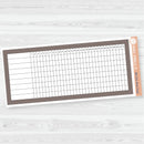 7x9 Habit Tracker Dashboard Planner Stickers | Bold Blooms Palette | BB-054-059