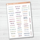 US Holiday Script Planner Stickers | F8 | S-003