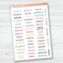 US Holiday Script Planner Stickers | F8 | S-003