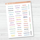 US Holiday - Mini Script Planner Stickers | F19 | S-013